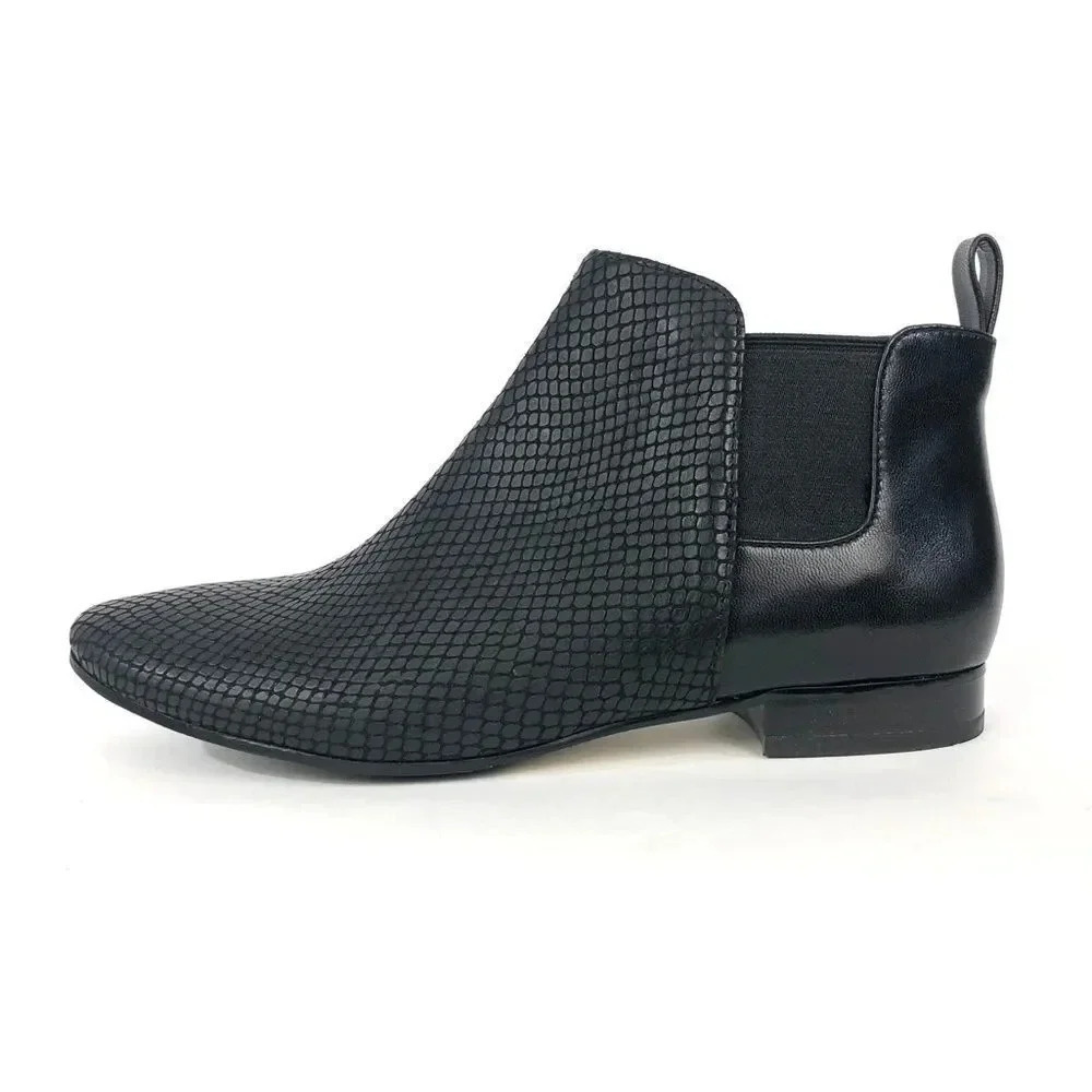 Cole Haan Grand Os Amherst Snake Embossed Leather Ankle Bootie
